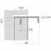 Мебельная ручка RAY RT009SST.1/000/500